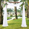 Curtain 2Pcs Wedding Arch Decoration Tulle Chiffon Partition For Home Living Room Bedroom Decor