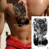 Transfert de tatouage étanche à tatouage temporaire Forest Lion Tiger Bear Flash Femme Snake Wolf Crown Flower Body Art Arm FaToo Tatoo Men 240426