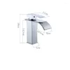 Robinets de lavabo de salle de bain pont support chauque cascade Vanité Vanité Vesseaux Mixer Tap froid et eau