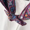 Sjaals 2024 Spring 14 mm Echte zijde Twill sjaal kleine vierkante moerbei voor pak t-shirt vintage stijl cadeau mannen vrouwen