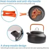 Cookware Camping Cookware Kit Outdoor Cooking Set Aluminum Equipment Outdoor Pot Travel Tableware Kitchen Hiking Picnic BBQ