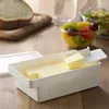 Plates 1pcs Butter Dish With Cover Fresh-keeping Box Cutter Slicer Countertop Case For Refrigerator Storage Home