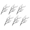 Decorative Flowers 6 Pcs Halloween Decoration Simulation Table Books Artificial Antlers Tree Branches Fake Accessory Stem Vase Plastic DIY