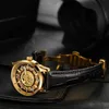腕時計の豪華な自動機械革の時計ストラップイルミネートハンドビジネスQ240426