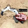 Electric/RC CAR 11CH RC Excavator 1 20 Remote Control Truck 2.4G RC Tracked Engineering voertuig Excavator Truck Radio Control Toy GiftSL2404