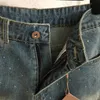 Shorts de lettre de diamant sexy femme mode classique short denim short large shorts de jambe larges jeans