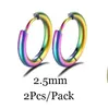 Stud Neu einfaches Edelstahl kleiner Huggie -Hoop -Ohrringe für Frauen Männer Knorpel Ohr Piercing Schmuck Pendientes Hombre Mujer