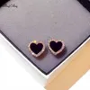 Study Engagement Enamel Cute Heart Orecchini per borchie per donne Girl Gold Gioielli estivi Earring Orenate Regali di gioielleria D240426 D240426