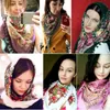 Bandanas Durag 90 * 90cm retro printed square headscarf suitable for womens traditional tassel shawl cotton blend headscarf windproof headscarf 240426