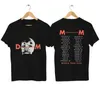 Mäns T-shirts Mens T-shirt Casual Depeche Memento Mori Mode Topps Graphic Oversize Sports Tops Breattable Short Sle Bekväm Streetwear J240426