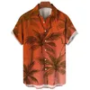 Herren lässige Hemden Sommer 3d Print Hawaiian Beach Männer Frauen Model Streetwear Revers Kurzarm Shirt Bluse Harajuku Mann Kleidung