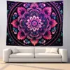 Tapisserier Tapestry Purple Mandala Series Bakgrund Hängande tyg nordisk hemdekoration vardagsrum sovrum dekorativa vägg tapestries