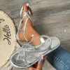 Zapatos casuales Sandalias planas trenzadas Femenina Clip Toe Summer Ligera Ligera Banda