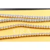 Luxusprodukt Tenniskette S925 Silber Frauen Schmuck 4mm 18 Zoll HipHop Halskette Halskette Link
