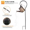 Décorations arrosage solaire LED peut légèrement suspendu à suspension de bouilloire légère extérieure imperméable villa chewn jardin jardin décoration lampe