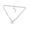 2024 New Triangle 159421 Hot Selling Letter Pendant Necklace Popular Letter Necklace Women's and Men's Fashion Long Versatile Pendant