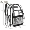 Mochila transparente de PVC personalizada PVC Transparente PVC Mackpack Transparente Adequado para o local de trabalho da universidade