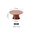 Tea Trays Ceramic Dish Tray Serving Teaware Cup Holders Lid Stand Display Refreshment Plate