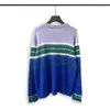 디자이너 스웨터 레트로 클래식 패션 카디건 스웨트 셔츠 남자 스웨터 편지 자수 둥근 목 편안한 점퍼 2249