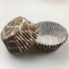 Moulds 100pcs white cow/zebra/leopard animal print Camouflage stripe Grid Gingram Cupcake Liner muffin baking Cup cake mold birthday