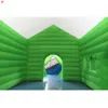 10mLx5mWx4.5mH (33x16.5x15ft) Free Door Ship Outdoor Activities commercial Xmas decoration Inflatable Santa Grotto Christmas House with Wood Print Tents For Sale