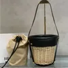 10a Fashion Women Women Woven Bags Beach Designer Budet Sumbag Lazy Strail Rattan Crossbody Crossbody Bag French Style PCNCC