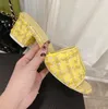 Crochet Designer Sandals plate-forme de semelles grosses