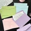 Gift Wrap 5 PCS Macaron Color Enkuptes Colorful DIY Inbjudningskort Mini Hög utseende Level Packing kuvertbröllop