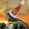 犬アパレルペット帽子パーティー装飾おもちゃトカゲコスチュームバースデーポップヒアードハロウィーンコスプレ