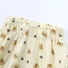 Shorts Baby Summer Lounge Cotton Linen Shorts Solid Color Printed Breatable Lämplig för unisexkläder Bloomer pojkar och flickor koreanska söta PP -pantsl2404