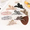 Clips de cheveux Barrettes grandes épingles à cheveux pour femmes vagues Clip de requin Cliffes Trends Clips Français Tempérament Accessoires de cheveux Coréens Girls Headwear 2023 240426