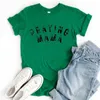 Women's T Shirts Praying Mama Shirt Christian Women Clothes Mom Tee Faith Clothing Mothers Day Tops For L