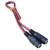 10 -stcs/perceel 2.1x5,5 mm mannelijke vrouwelijke plug 12V DC Power staart kabelaansluiting voor CCTV -cameraconnector staartverlenging 12V DC Draad