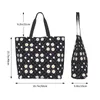 Shopping Bags Beautiful Ditsy Floral Extra Large Grocery Bag Black And White Check Plaid Reusable Tote Travel Storage