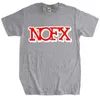 Camisetas masculinas de camiseta 100% algodão banda de rock nfx masculina camiseta grande de hip hop masculino camiseta masculina camiseta de verão j240426