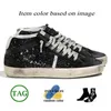Модельер Golden Goode Mid Mid Star Италия бренд бренд ручной работы на платформе для обуви винтаж замшевые кожаные серебряные тренеры роскошные женские мужские плоские шарики черные кроссовки