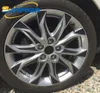 Sunfada Black Wheel Hubカーボンファイバーカーステッカー新しいMazda 3 Axela 2014 2015 2015 2017 2017外部デカール16Quot 18quot車S7265669