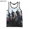 メンズタンクトップ映画Fast Furious 2023 New Trend Fashion Mens Tank Top Seveless Harajukuパーソナライズされた3DプリンティングビーチトップT-Shirtl2404