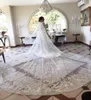 Luxury Crystal Bridal Wedding Cloaks Bolero Cape Sequins Wraps Custom Maked Shrug Cathedral Train 3m Long Veil3279574