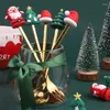 Set di stoviglie kit cucchiai forcella per feste di Natale 2/4/6pcs Set di stoviglie creative in acciaio inossidabile