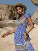 RusttyDustty Womens Bohemian Style Fashion Casual Maxi Dress - Perfekt för avslappnade sammankomster Dagliga kläder Trendiga utseende 240425