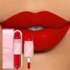 18 Colors 2 in 1 Matte Lipstick Liquid Purple Lip Glaze Double Head Makeup Lasting Waterproof Velvet Sexy Dark Red Lipsticks 240425