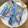 Bandanas Durag 2023 Air-Mez Brand H * Luxury dames zijden twill sjaal dames zijden mode mode sjen ridder spiegel spiegel merken fontein cadeau 240426