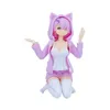 Anime Manga 12CM Cats ears (Steamed cat-ear shaped bread) Rem Animation RE Another Worlds Zero Start Life Ram Pajamas Dress up Knee Model Series DollsL2404