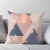 Pillow Pink Blue Copper Geometric Throw Embroidered Cover Covers Sofa S Bed Pillows