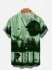 Camisas casuales para hombres alienígena mecha 3d estampado clásico estilo clásico para hombre vestido hawaiano social retro camiseta blusa camisa casuais Slim Fit