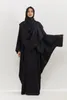 Vêtements ethniques Deux pièces Muslim Abaya Femmes Jilbab Islamic avec le hijab Dubaï Robe saoudie Modesty Prayer Robes Loose Kaftans