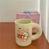 Boîte-cadeau avec original mignon graffiti dessin animé ours tasse en céramique tasse de tasse de tasse de tasse de tasse de tasse de girle