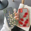 Mobilfunkkoffer Schmetterling Lavendel Higan Blütenhülle für iPhone 7 8 plus 12 13 Mini 11 15 14 Pro Max X XR XS Max Schockabsorbing Case J240426 geeignet