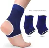 Ankel support elastisk band brace gym sports marknadsföring skydd knackning arp smärta hålla varm safir blå